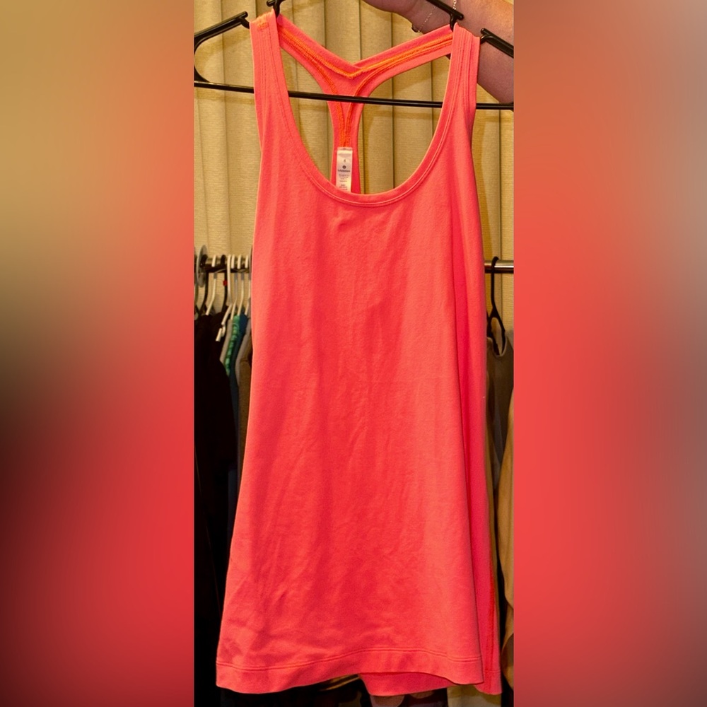 🧡 LULULEMON Coral Racerback Tank | Size 8 | Like New 🧡